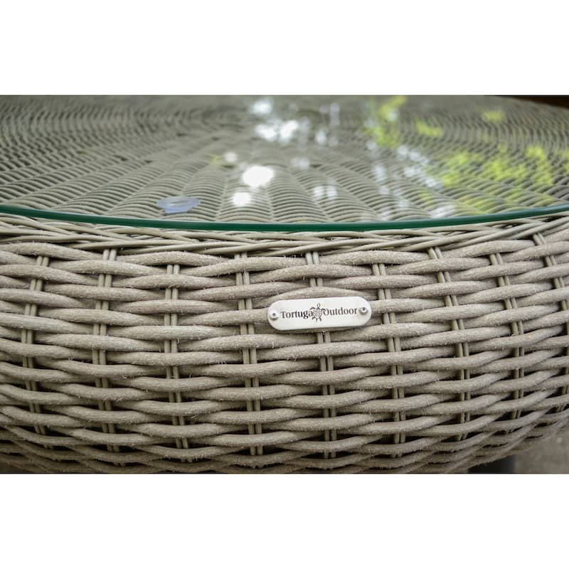 Tortuga Round Outdoor Wicker Coffee Table