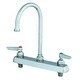 preview thumbnail 1 of 0, T and S Brass Deck Mounted Workboard Faucet with 8" Centers, 6" Swivel