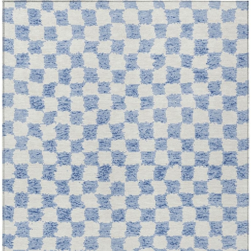 HomeRoots Geometric Transitional Rectangle Outdoor Rug