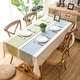 preview thumbnail 32 of 46, Enova Home 54"x 78" High Quality Rectangle Cotton and Linen Tablecloth with Tassels