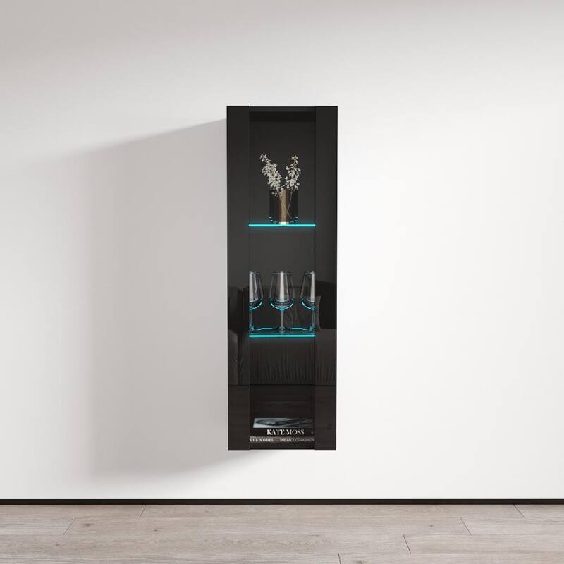 Strick & Bolton Hadi Wall-mounted Bookcase - Black