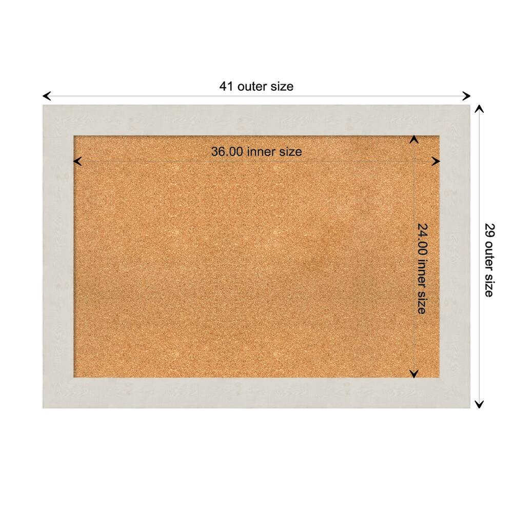 Rustic Plank Framed Natural Corkboard Bulletin Board