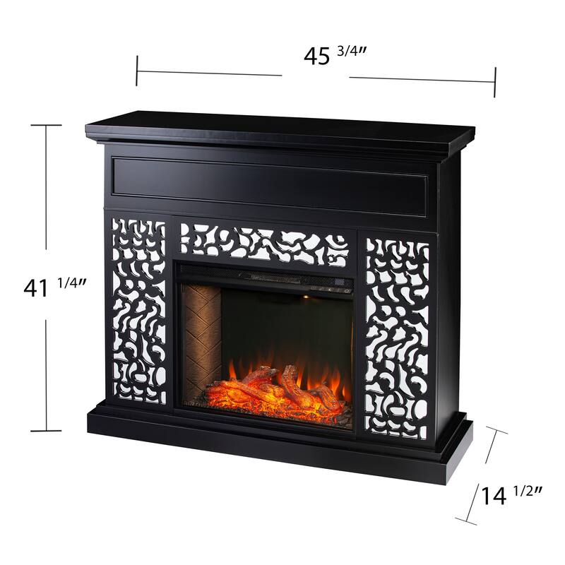 SEI Furniture Wansford Fireplace - 46"W x 15"D x 41"H