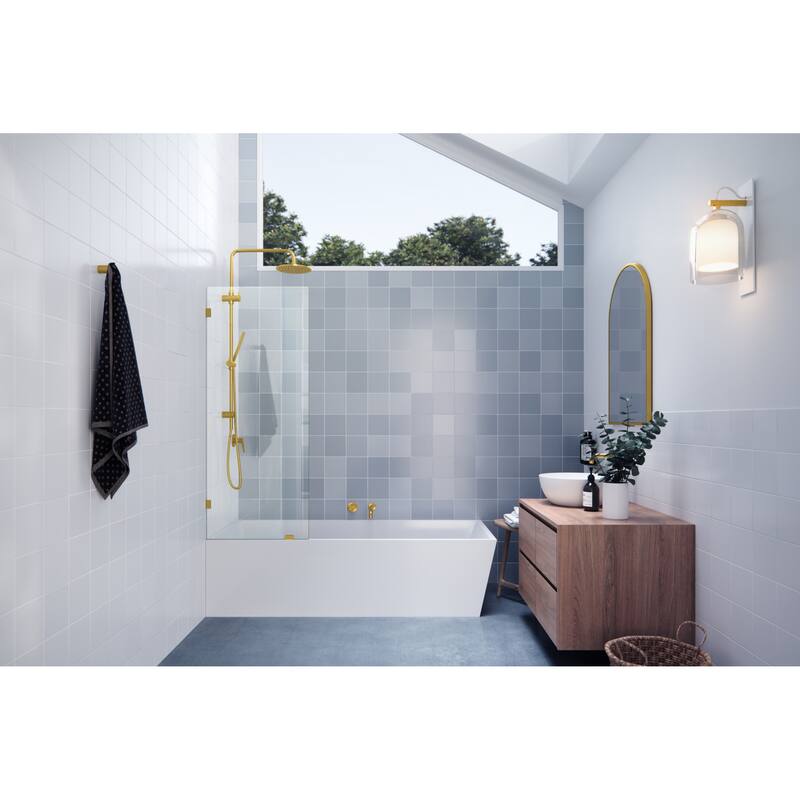 Glass Warehouse GW-BF-23.5 Vela 58-1/4" High x 23-1/2" Wide Shower