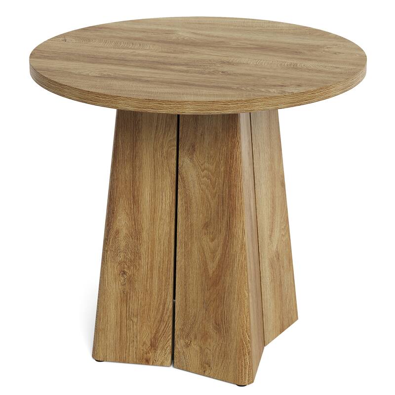 31.5" Round Dining Table for 2 People, Dining Room Table for Living Room, Circle Kitchen Table with Pedestal Base