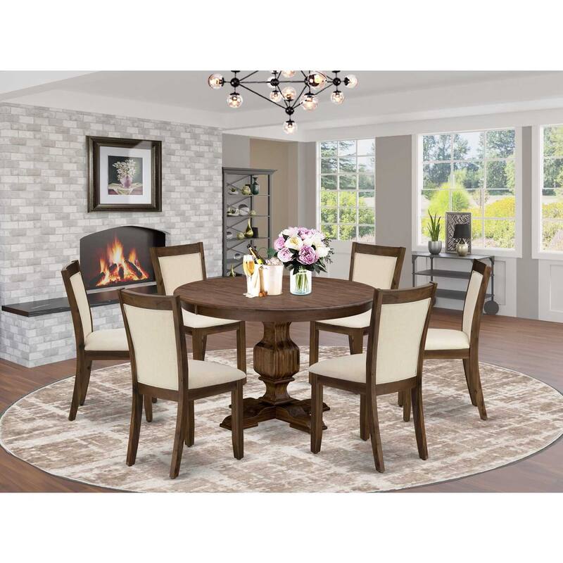 HomeStock 3-Piece Sand Blasted Black Finish Solid Wood Top Dining Table with 2-Chairs
