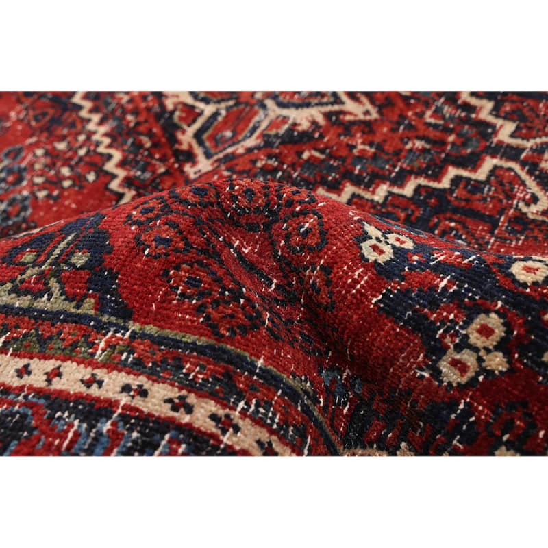 ECARPETGALLERY Hand-knotted Antalya Vintage Red Wool Rug - 4'3 x 6'7