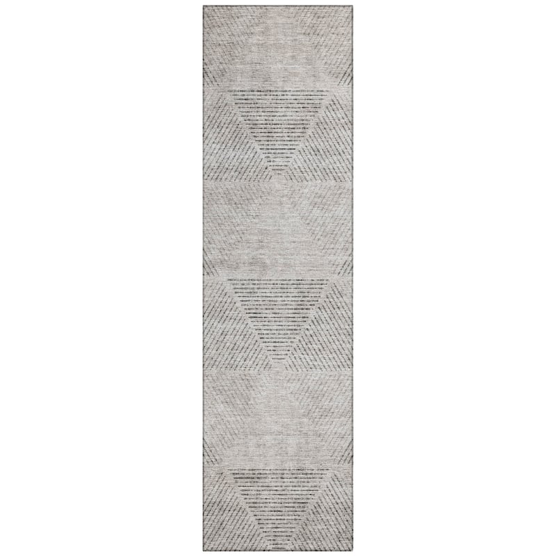 Machine Washable Indoor/ Outdoor Chantille Prism Contemporary Rug