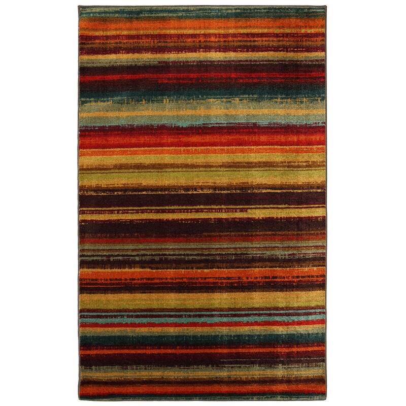 Mohawk Home New Wave Multicolor Boho Stripe Area Rug