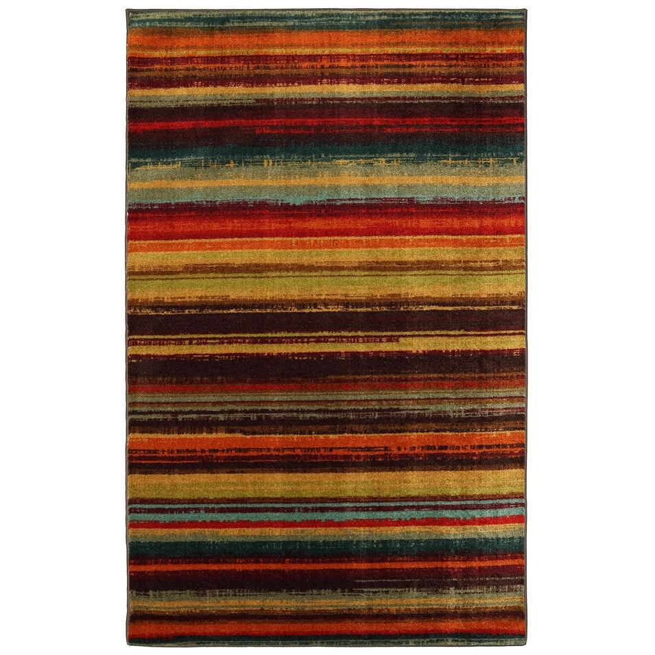 Mohawk Home New Wave Multicolor Boho Stripe Area Rug