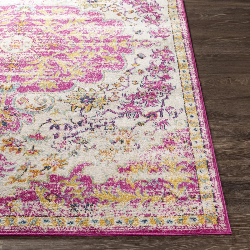 Livabliss Vintage Floransa Medallion Area Rug