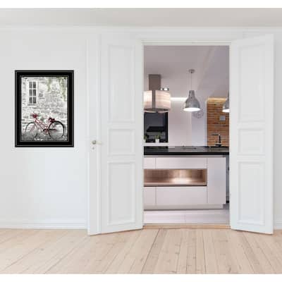 TrendyDecor4U Contemporary "Life is a Journey" Framed Print Wall Art by Lori Deiter