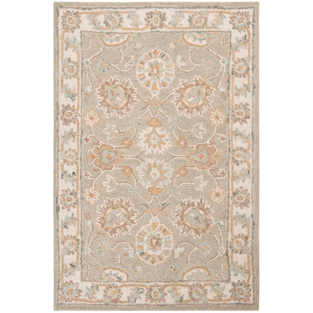 SAFAVIEH Handmade Blossom Riki Modern Floral Wool Rug