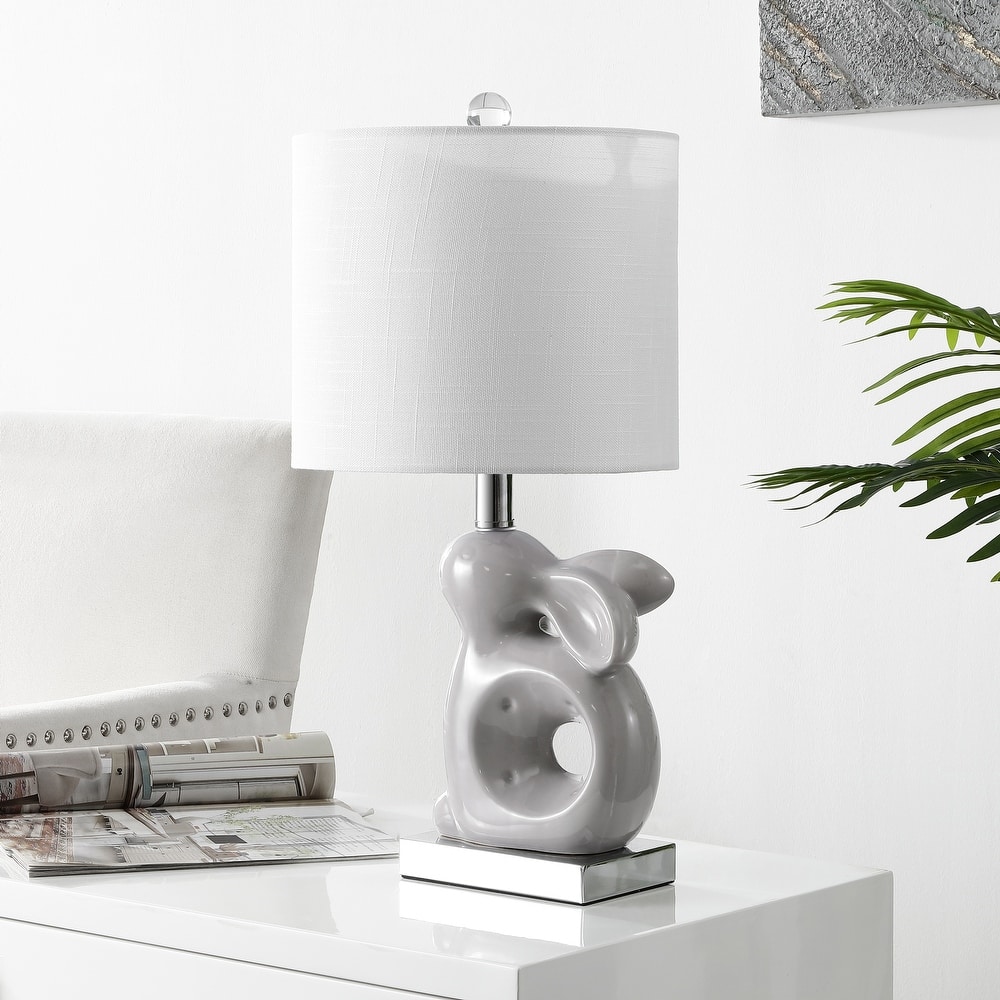 SAFAVIEH Kids Lighting Angelique 19" Rabbit Lamp - 10.3"x10"x19" - 10"Wx10"Dx19"H