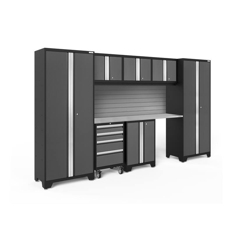 NewAge Products Bold Series 8-pc. Steel Garage Cabinet Set