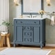 preview thumbnail 5 of 10, 36" Freestanding Bathroom Vanity with Sink, 2 Drawers, 2 Door Organizers
