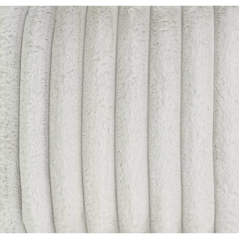 40 inch Minky Dove Grey Memory Foam Lounger - Grey