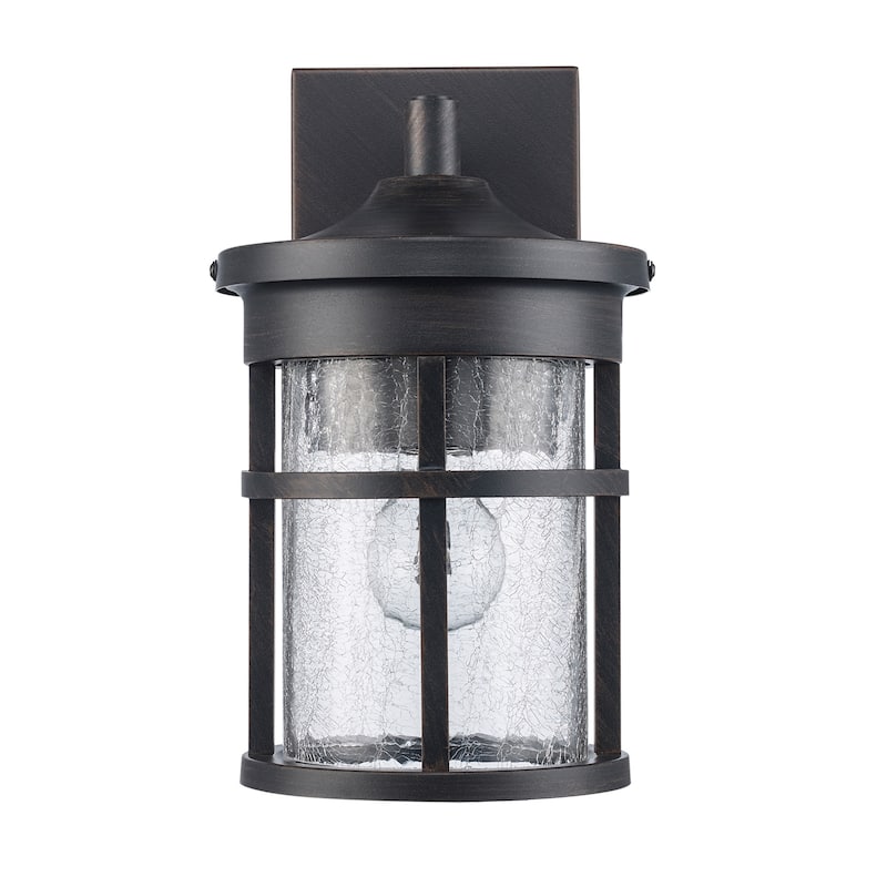Trans Globe Lighting Crackled 1 Light Outdoor Lantern Wall Sconce