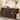 Cusp Barn 58.8" Sideboard Buffet Cabinet with 4 Arch Fluted Doors and Adjustable Shelves, Modern Accent Coffee Bar Console Table