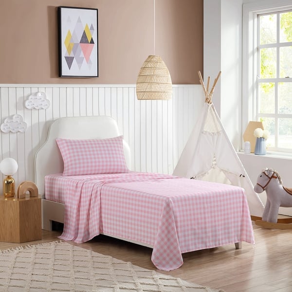 slide 2 of 10, Eddie Bauer Kids Printed Sheet Sets Poppy Plaid - Full
