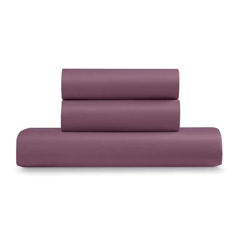 Ella Jayne Cozy Touch Duvet Cover Set - Eggplant - Twin