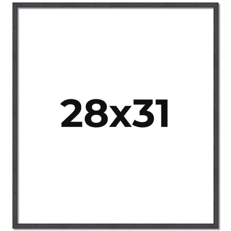 28x31 Frame Brown Solid Wood Picture Frame - Complete Modern Photo