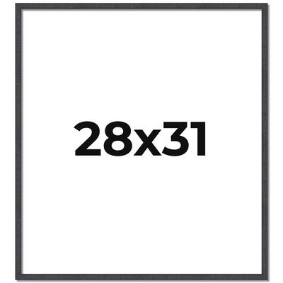 28x31 Frame Brown Solid Wood Picture Frame - Complete Modern Photo