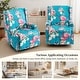 preview thumbnail 60 of 102, 29'' W Pattern Floral Swivel Manual Push Back Recliner Glider Chair