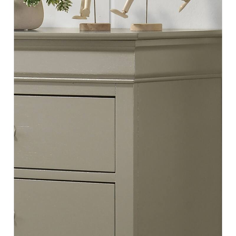 Passion Furniture Louis Phillipe Cherry 4 Drawer Chest of Drawers - 31"L x 16"W x 41"H