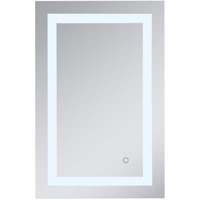 Elegant Lighting Helios 30" x 20" Rectangular Frameless Wall Mounted