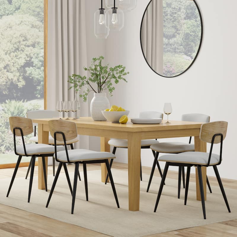 WYNDENHALL Colburn Contemporary Dining Table - 40" D x 66" W x 29.5" H - Oak