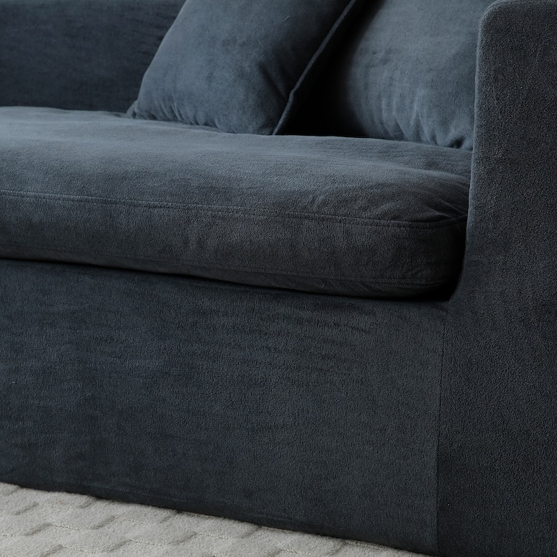 Oversize Modern Deep Seat Modular Cloud Sectional Couch with L-Shape Chaise