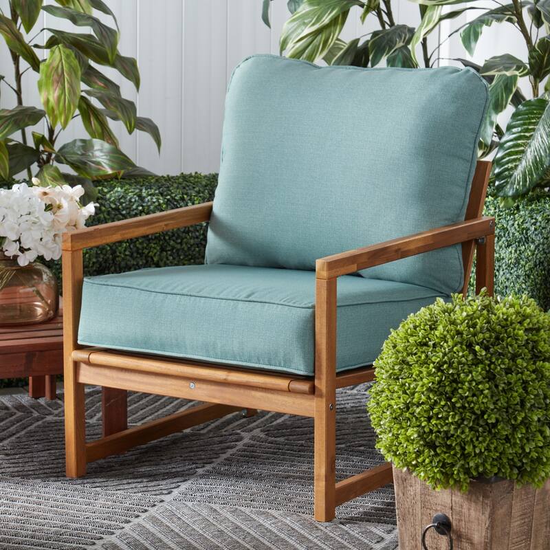 Outdoor 2-Piece Reversible Deep Seat Cushion Set (Cushions Only)