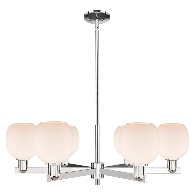 Innovations Lighting Endless Possibilities Arcadia - Belfast - 6 Light 36" Stem Hung Chandelier - Polished Nickel