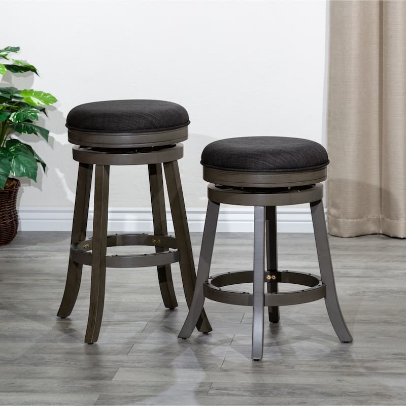 DTY Indoor Living Creede Backless Swivel Stool