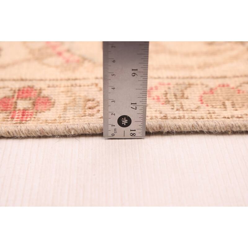 ECARPETGALLERY Hand-knotted Antalya Vintage Light Red Wool Rug - 7'4 x 10'7