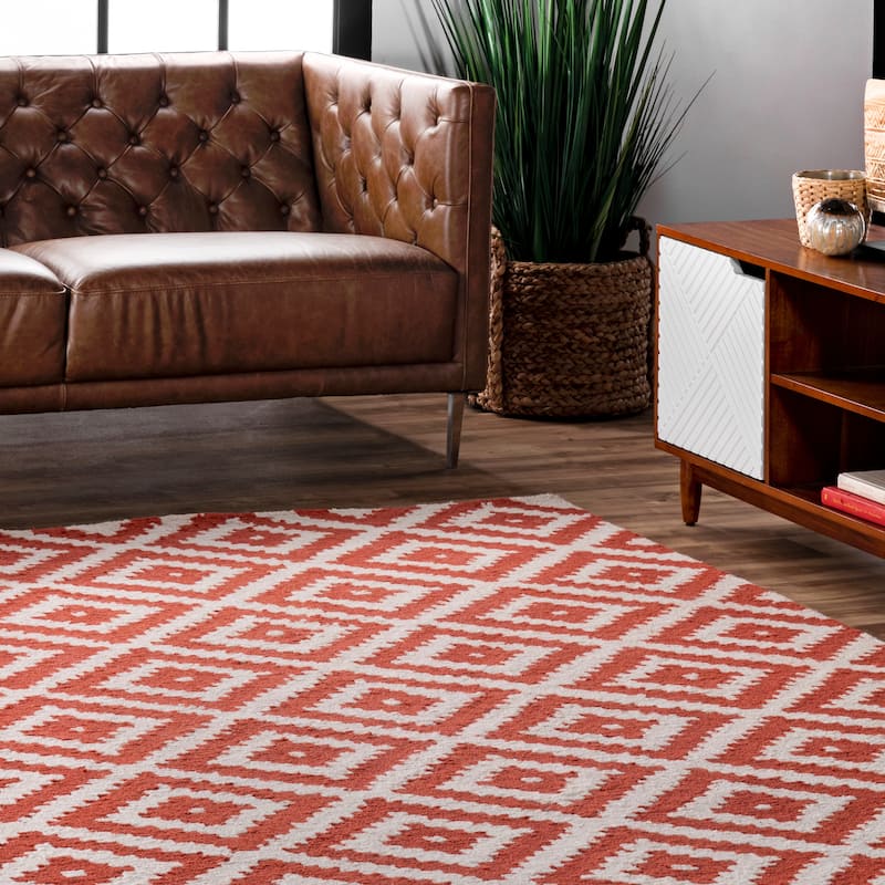 Nuloom Kellee Hand Tufted Geometric Wool Area Rug