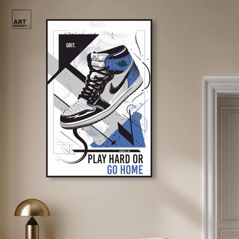 Play Hard Go Home Canvas by Art Remedy