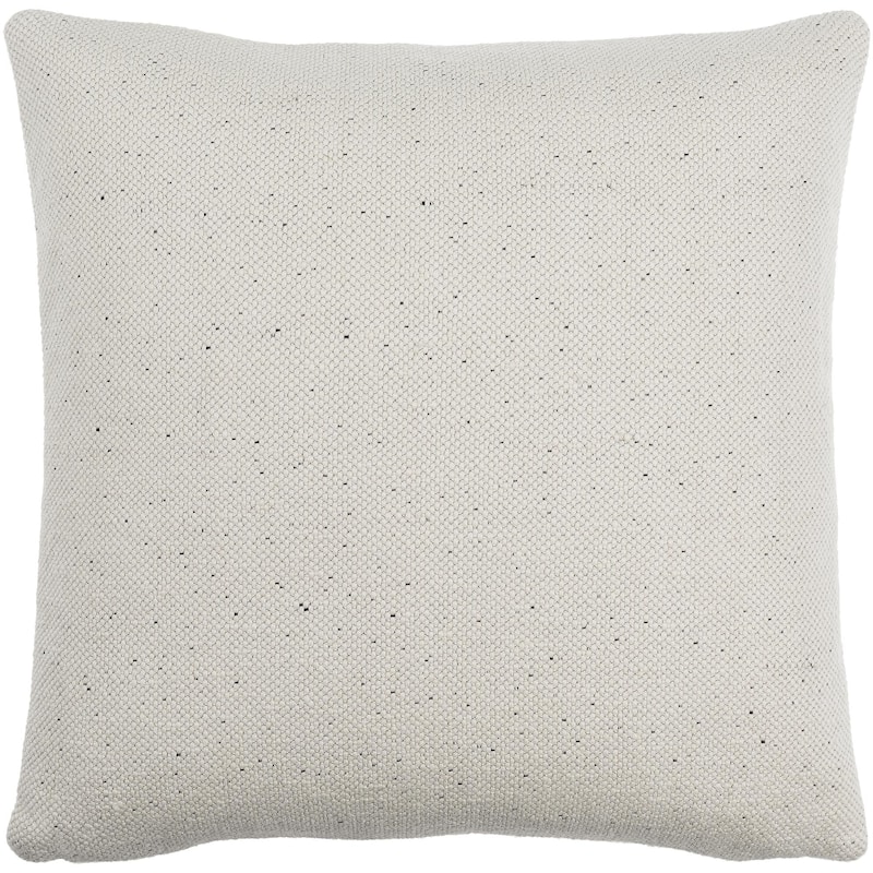 Jaci Farmhouse Solid Color Accent Pillow