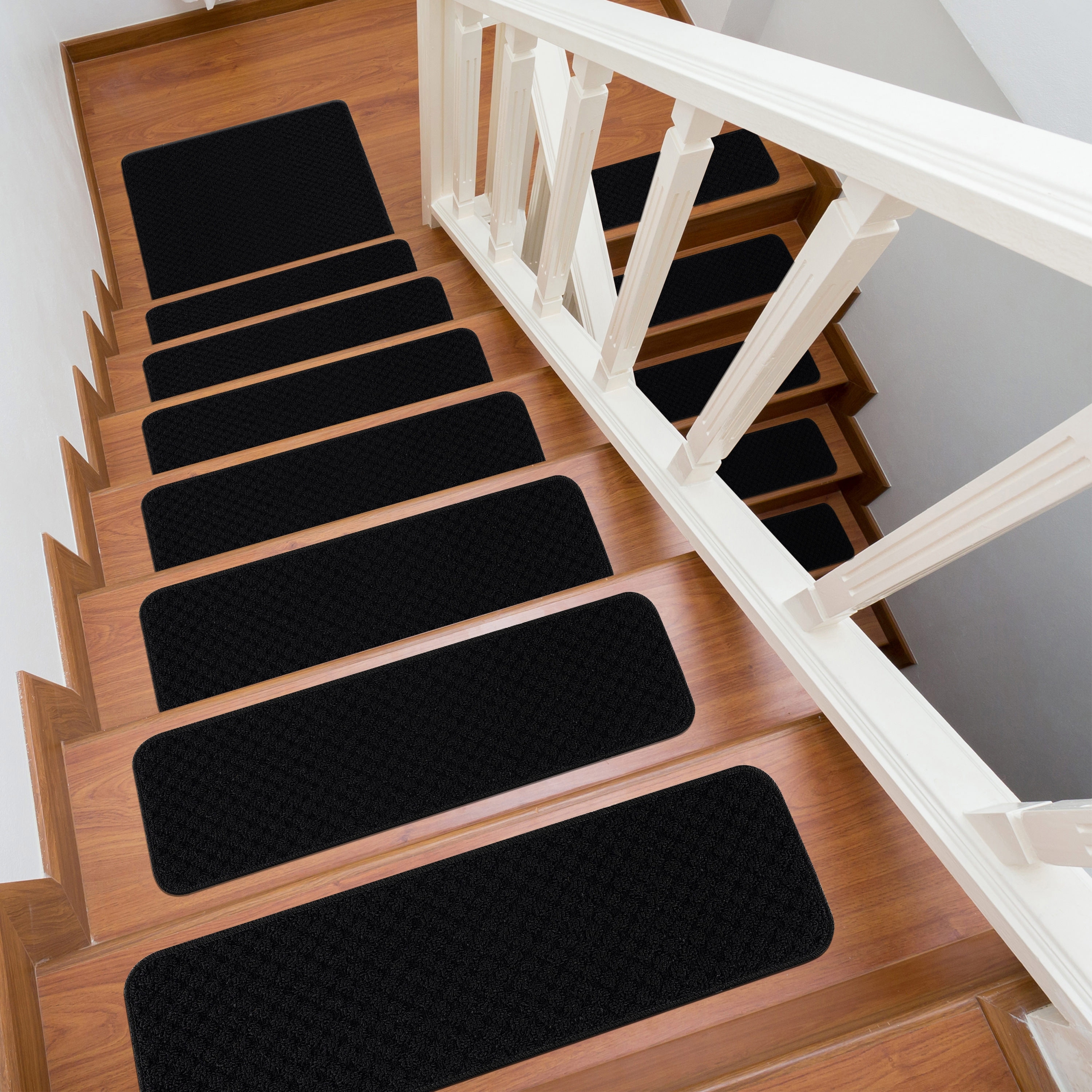 Non-Slip Indoor Stair Set of 14 Stair Treads Carpet Stair Rug Mat