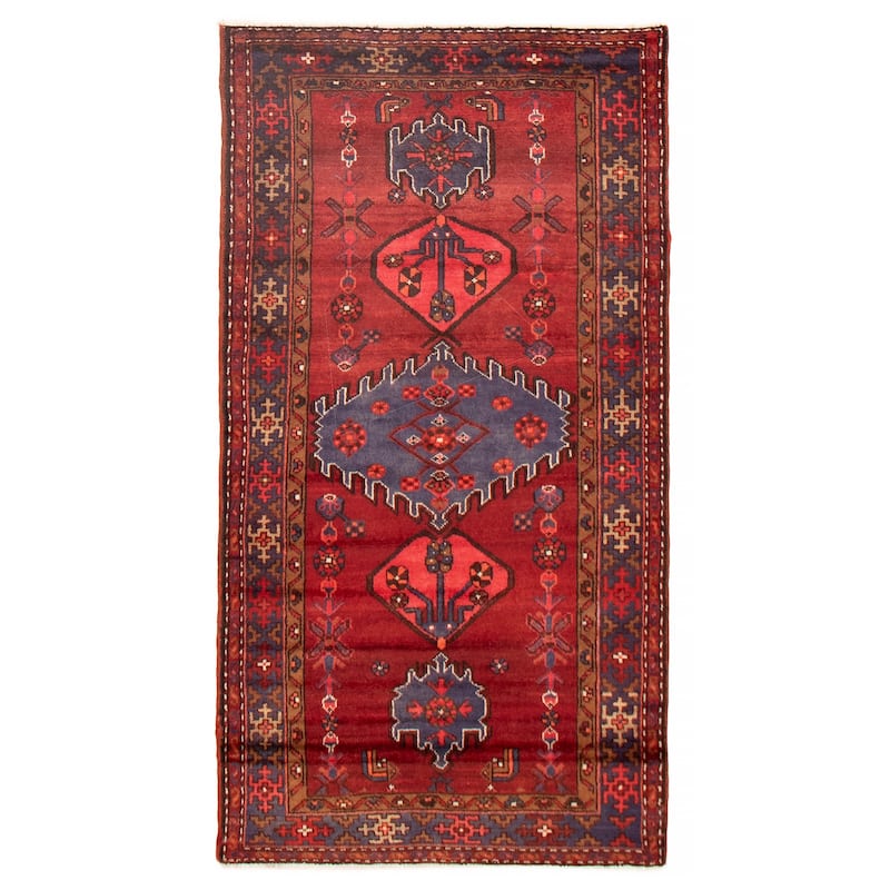ECARPETGALLERY Hand-knotted Andelz Red Wool Rug - 3'5 x 6'7 - Red - 3'5 x 6'7