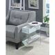 Option White Faux Marble/Glass