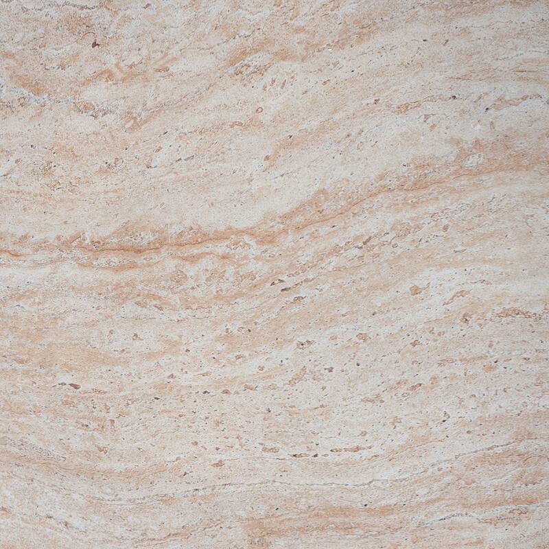 Outdoor Indoor Lightweight Concrete Side Table, Cylinder Travertine Finish Accent Table - 18.47