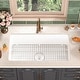 preview thumbnail 4 of 30, DeerValley Glen 32" x 19" Fireclay Rectangular Undermount Kitchen Sink