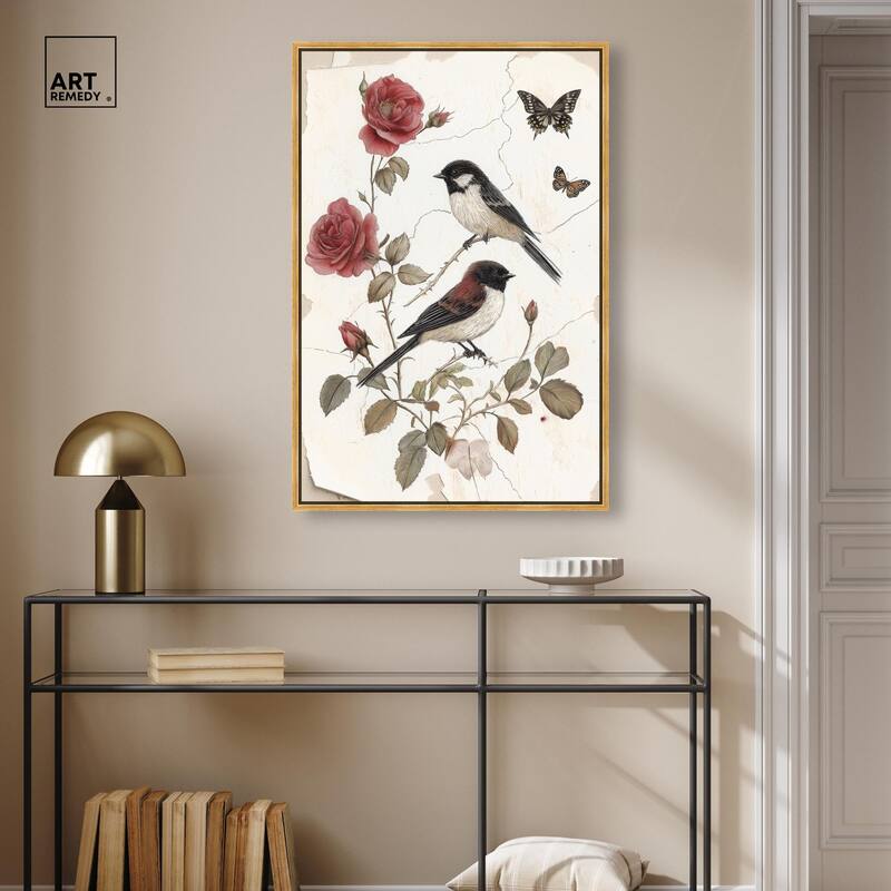 Birdsong and Bloom Canvas by Art Remedy