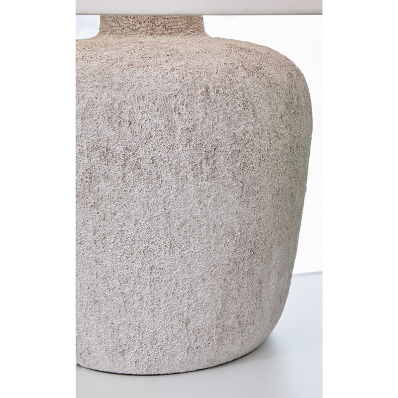 Signature Design by Ashley Danry Distressed Cream Table Lamp - 19.25" W x 19.25" D x 27.25" H