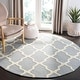 preview thumbnail 66 of 200, SAFAVIEH Handmade Cambridge Luisa Moroccan Trellis Wool Rug 6' Round - Silver/Ivory - Round