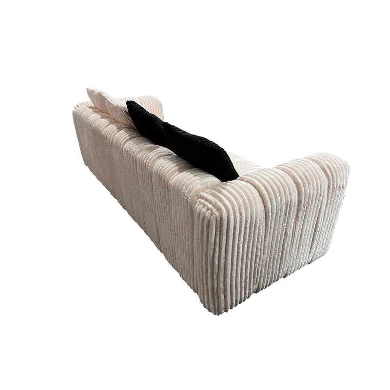 82.68-inch high-end corduroy multi-seat sofa