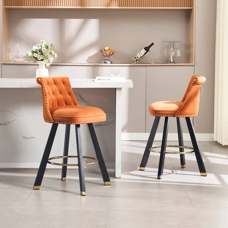 Set of 2,Back pull point design, velvet material, 360 degree rotation, back pull loop detachable design, rivet decoration