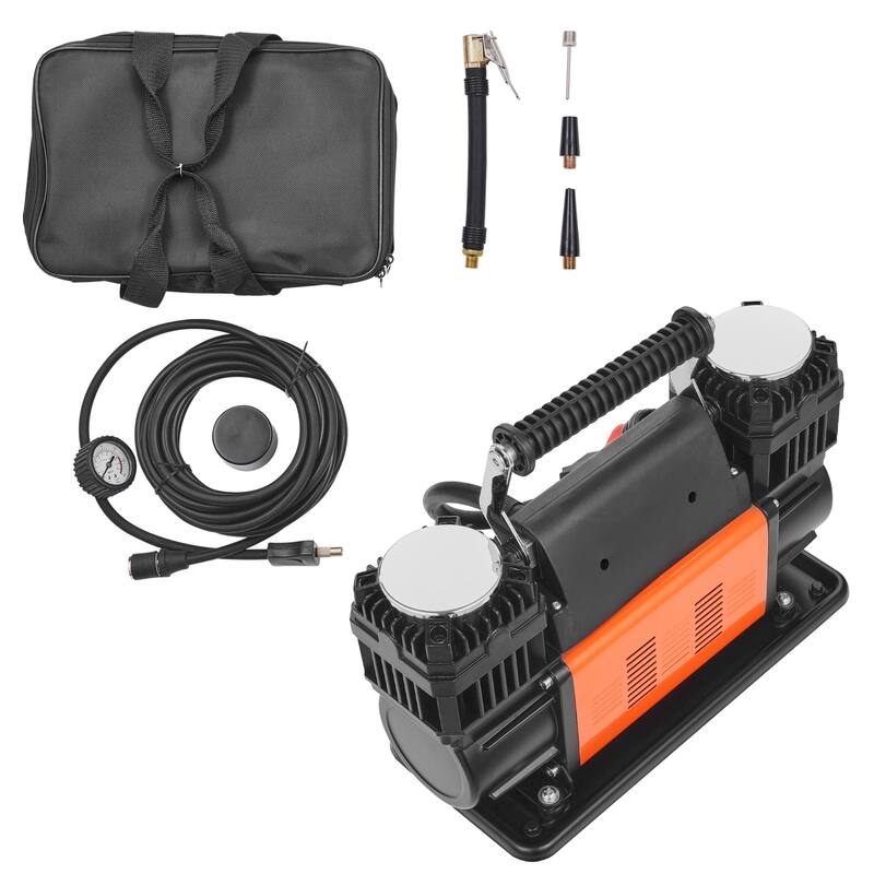 Air Compressor with Digital Pressure Gauge Tire Inflator for Trucks Car SUV - 10CFM Airless Tank Double Cylinder